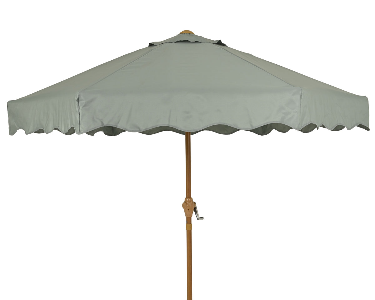 Grey Green Outdoor Polyester Parasol 222cm – Southwood Garden Centre