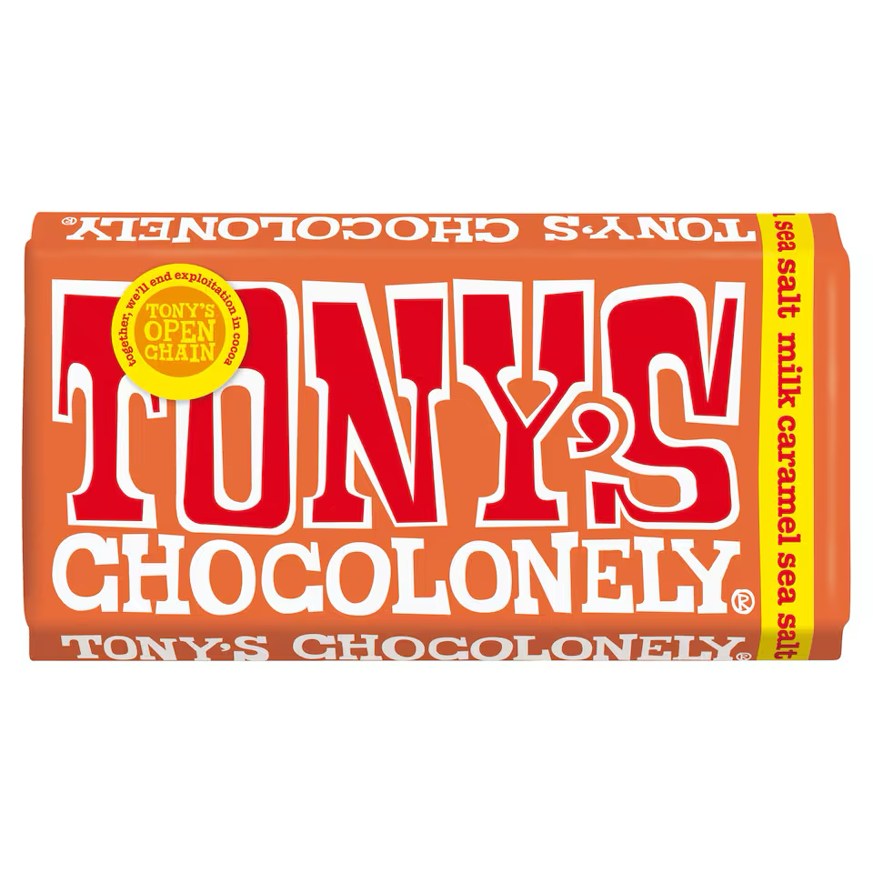 Tony's Chocolonely - Milk Chocolate, Caramel & Sea Salt - 180g