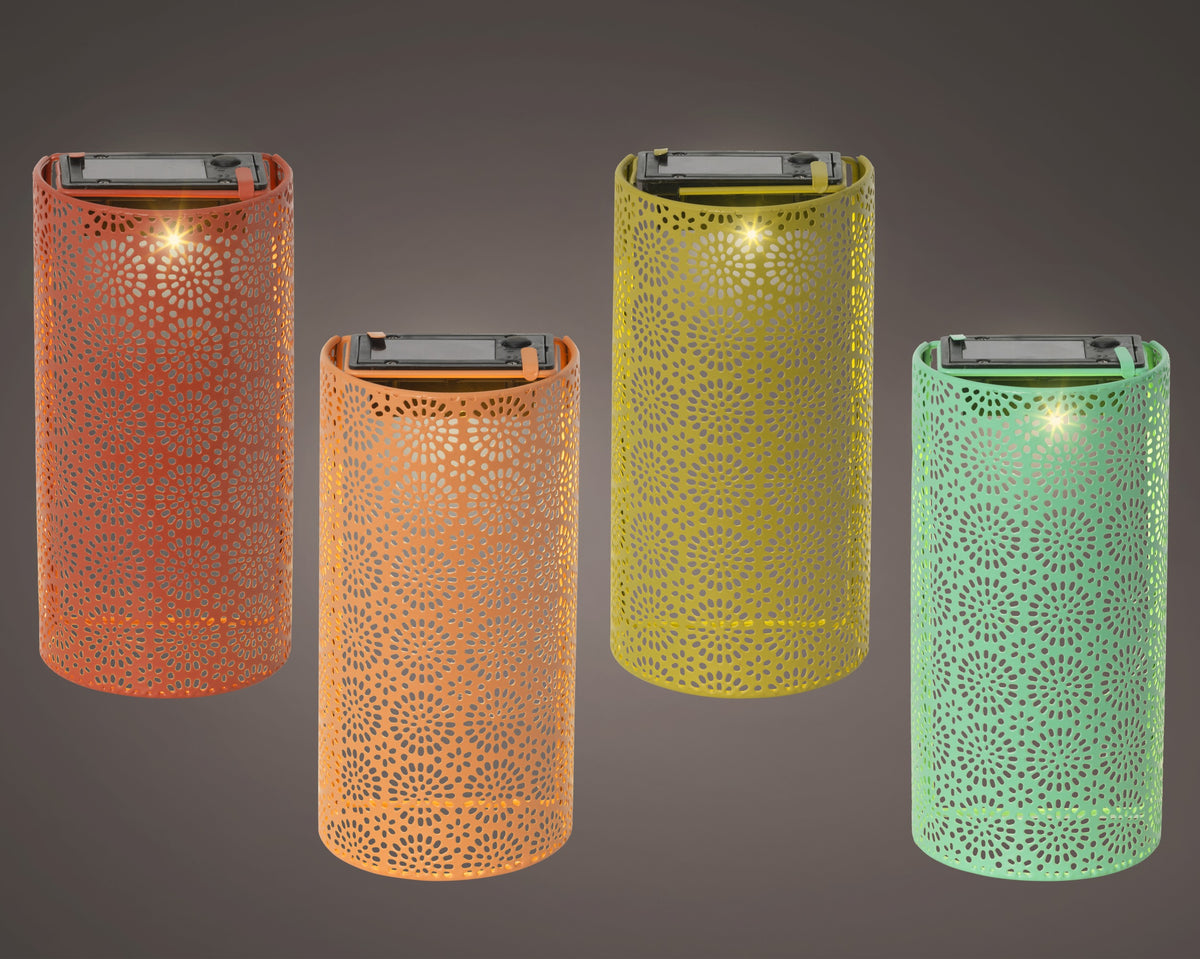 Lumineo - Solar Metal Wall Light in Spring Colours - Single