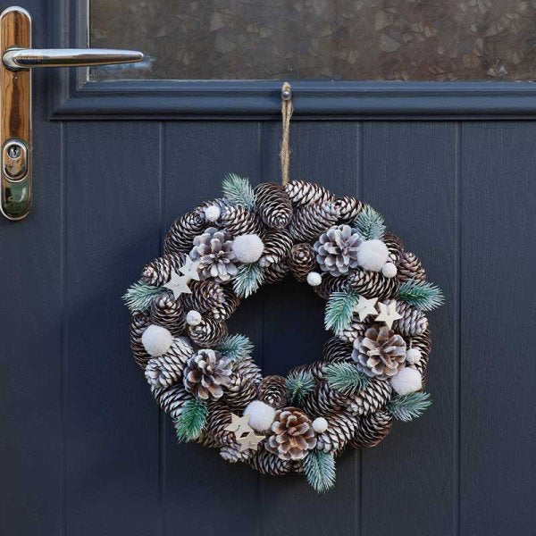 X-Large FrostPine Festive Wreath - 50cm