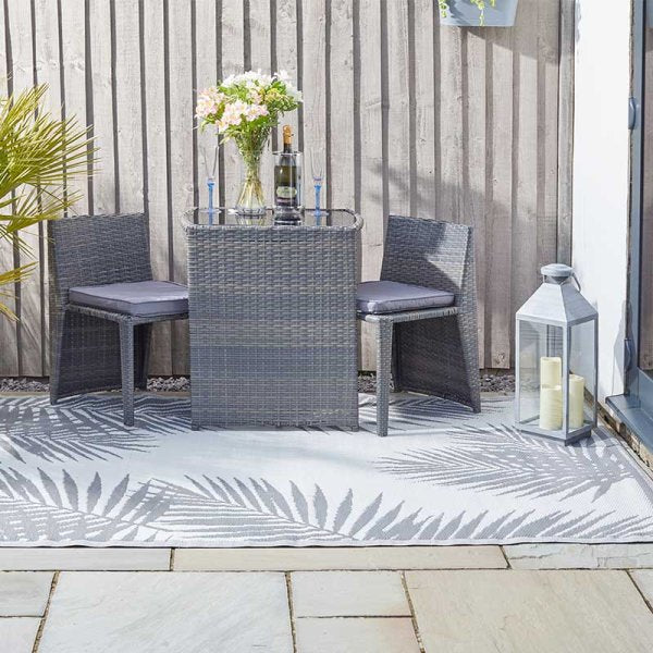 Alfresco Outdoor Rug Mat - Slate Grey - 150 x 210cm