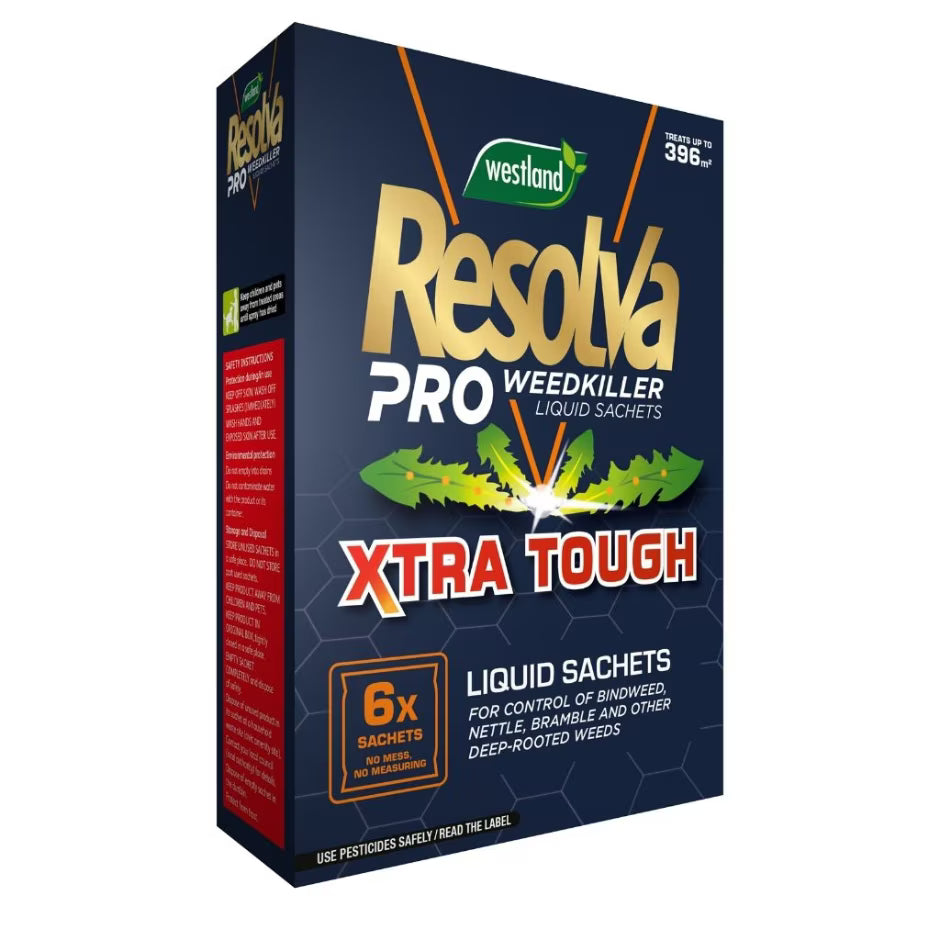Resolva Pro Xtra Tough Weedkiller Liquid Sachets - 6 x 100ml