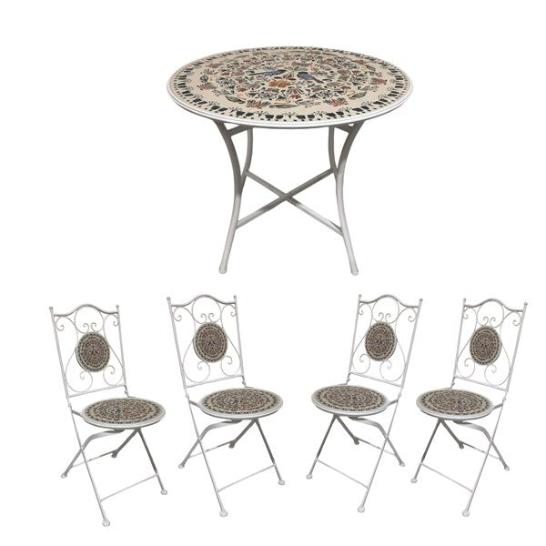 Paraiso Bistro Set – Bird Design 90x75cm
