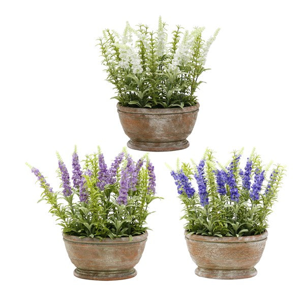 Artificial Potted Lavender Plant 30cm