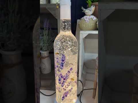 Large Glitter Lavender Water Spinner - 36cm