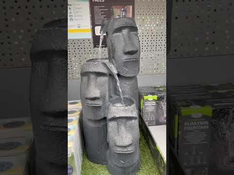 Smart Garden Solar Easter Island Falls Cascading Water Feature