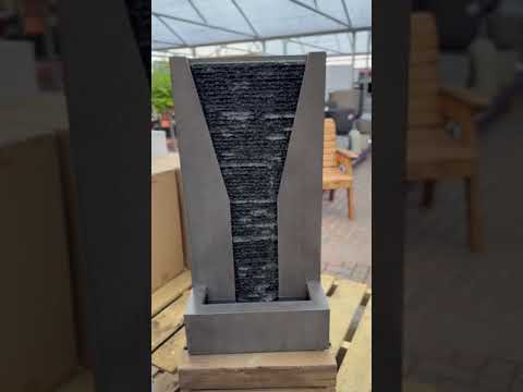 Outdoor Tall Ravine Modern Ripple Cascading Water Feature - 92cm