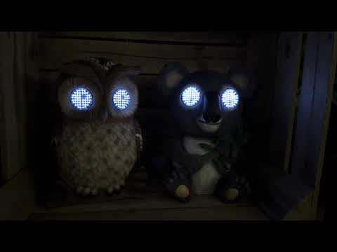 Smart Solar Blinkin' Owl with Moving Light Up Eyes