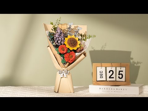 Rowood Robotime Sunflower Bloom DIY Craft Wooden Model Kit
