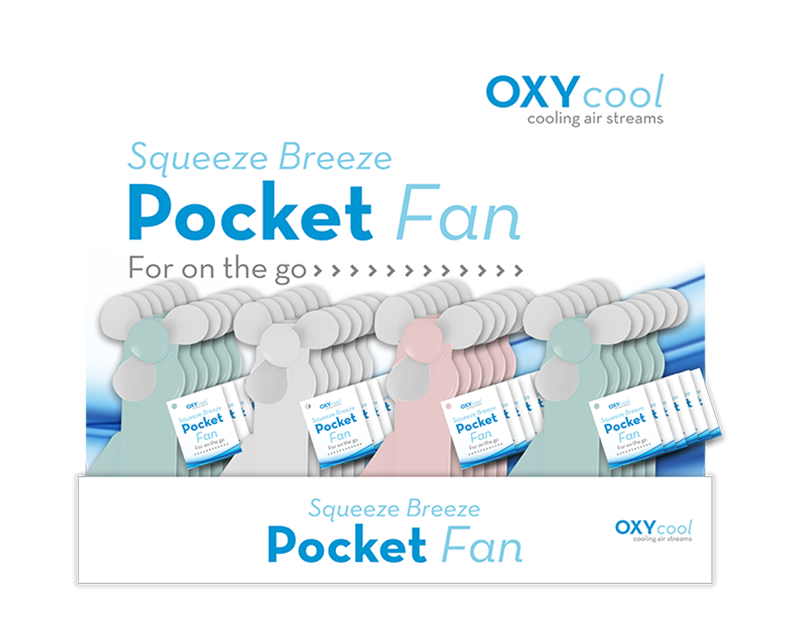 Squeeze Breeze Mini Pocket Fan - Individual