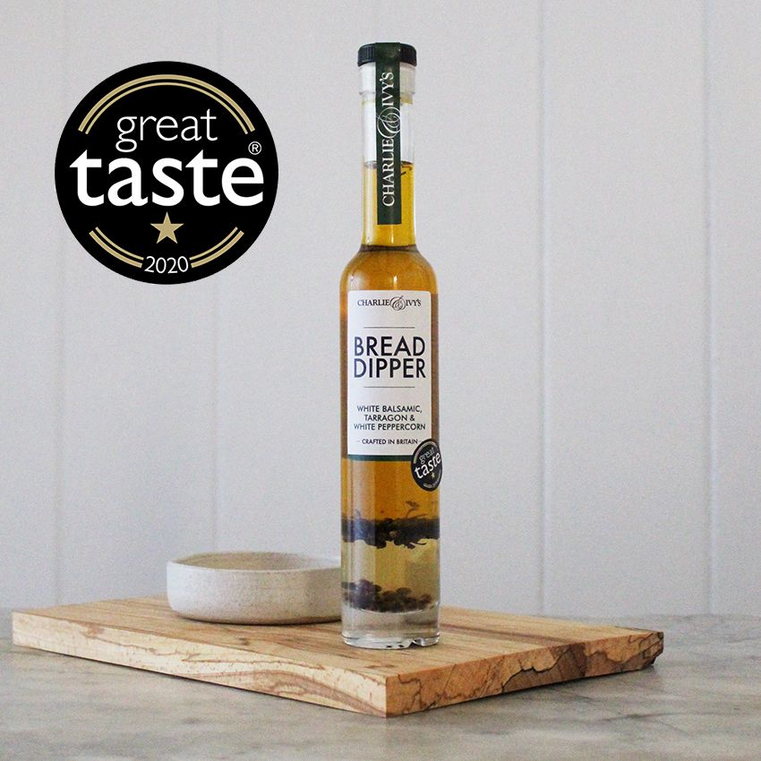 Charlie & Ivy's White Balsamic, Tarragon & White Peppercorn Bread Dipper - 200ml