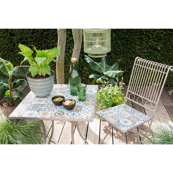 Toulouse 2 Mosaic Seat Bistro Set