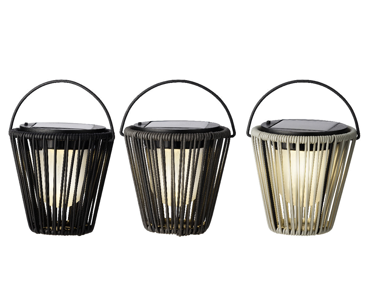 Modern Iron Solar Powered Hanging / Balcony Light - 15cm