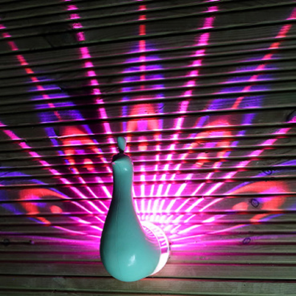 Amazing Percy Peacock Outdoor Wall Light- Battery Operated