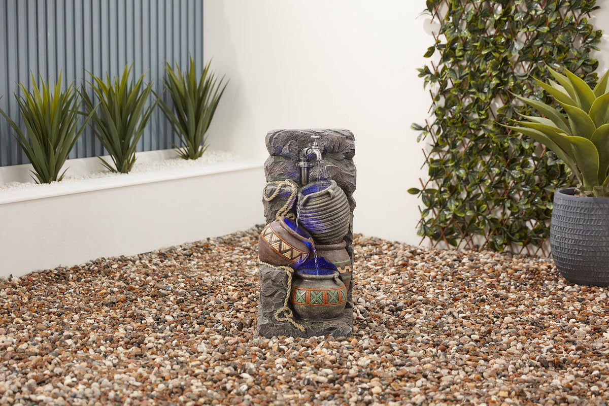 Altico Apollo Traditional Tap Jug Cascading Water Feature with LED Lig ...