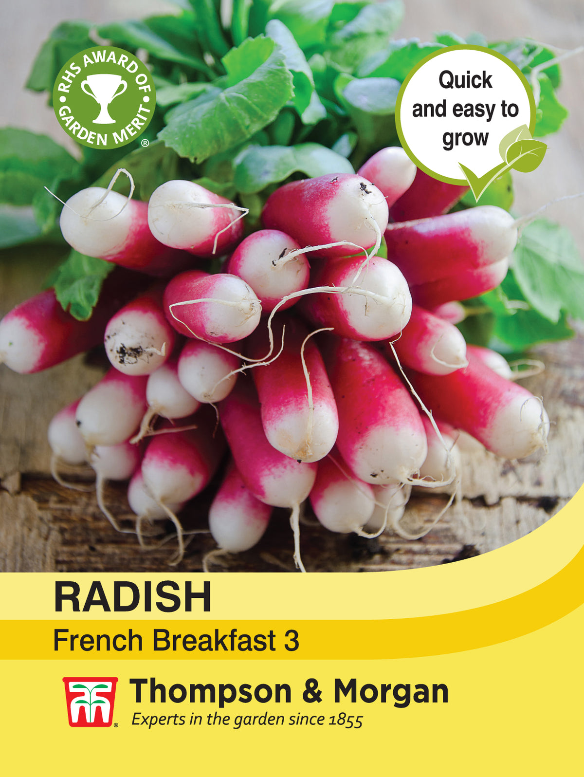 Radish French Breakfast 3- Pack of seeds