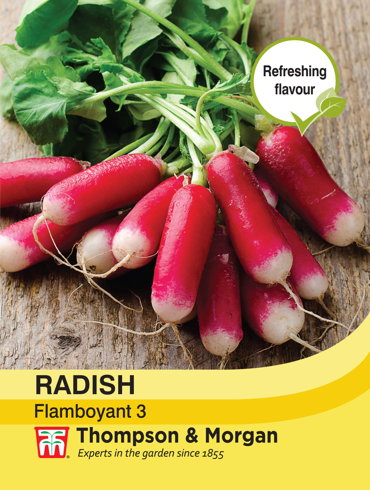 Radish Flamboyant 3- Pack of seeds