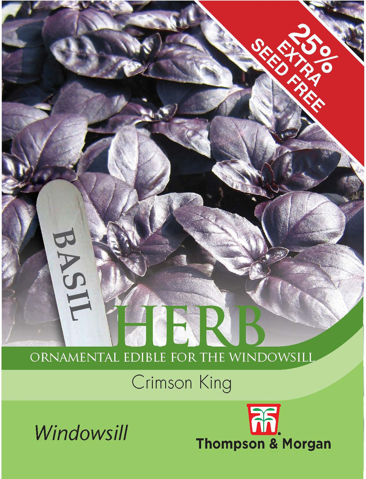 Herb Basil Crimson King- Pack of seeds