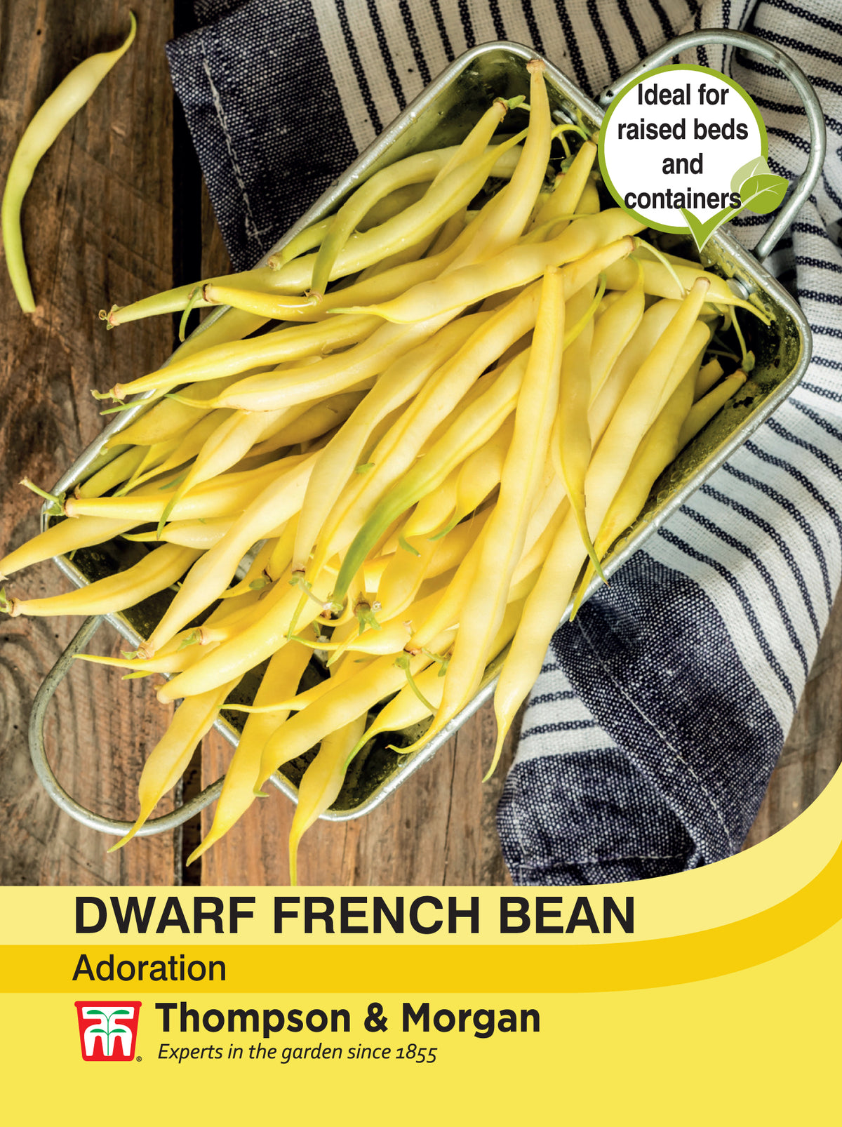Dwarf French Bean Adoration (Yellow)- Pack of seeds