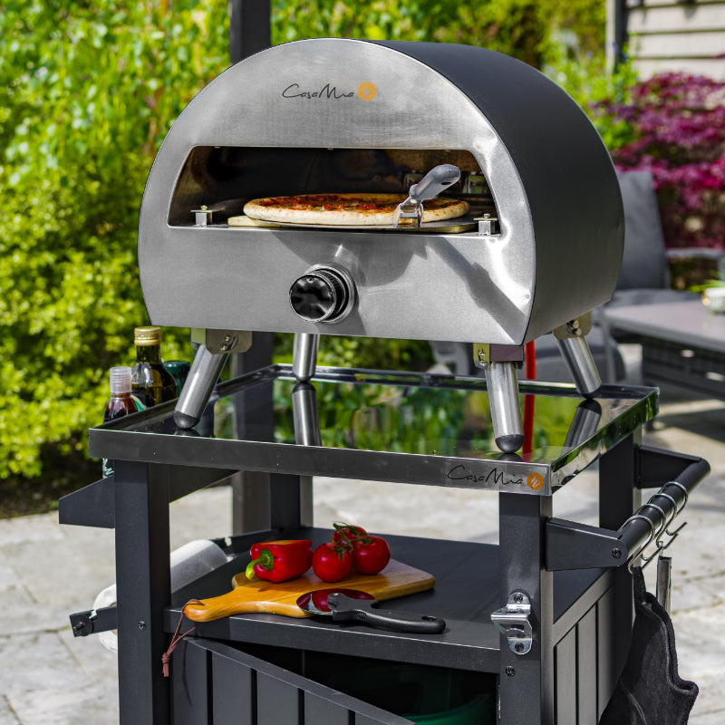 Casa Mia Bravo - 12 inch Gas Pizza Oven - Black