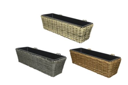 Polyrattan Balcony Planter