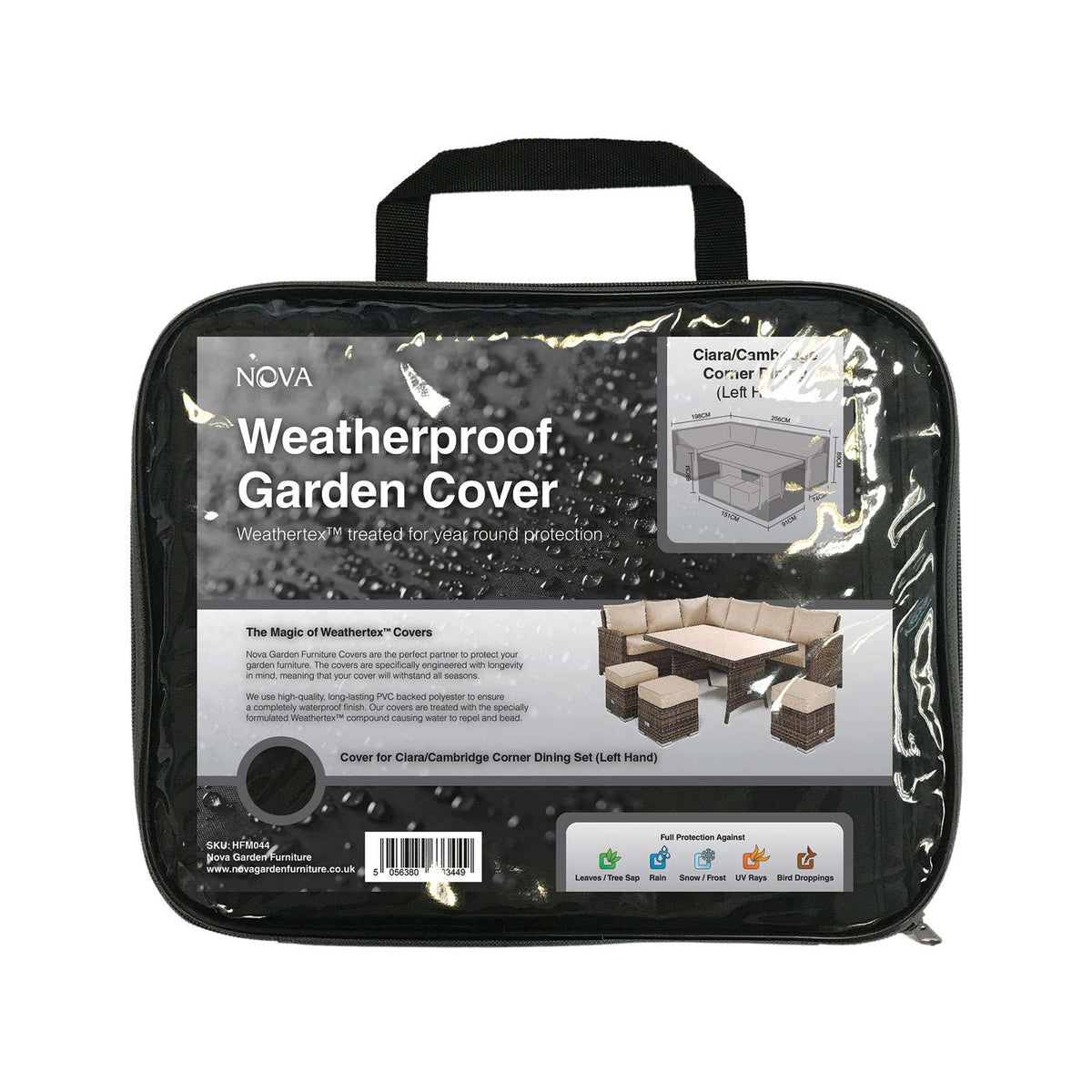 Nova - Cover for Left Hand Corner Dining Set - Garden Furniture Cover