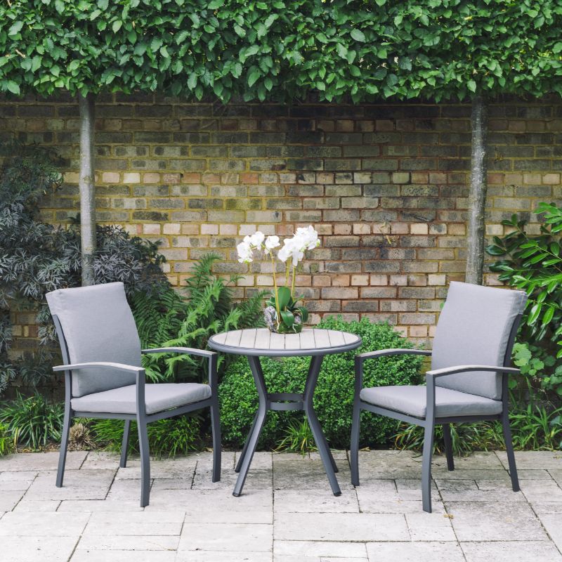Leisure Grow - Turin 2 Seat Bistro Set - Grey