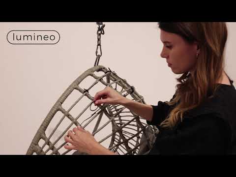 Solar Powered Egg Chair Net Lights with Multi-function - Set of 136 LEDs - Black Cable