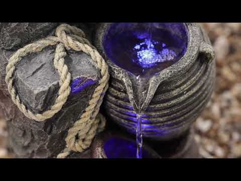 Altico Apollo Traditional Tap Jug Cascading Water Feature with LED Lights