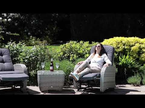 Innovators - Bellevue Rocking & Reclining Lounge Set - Grey Recliner Set