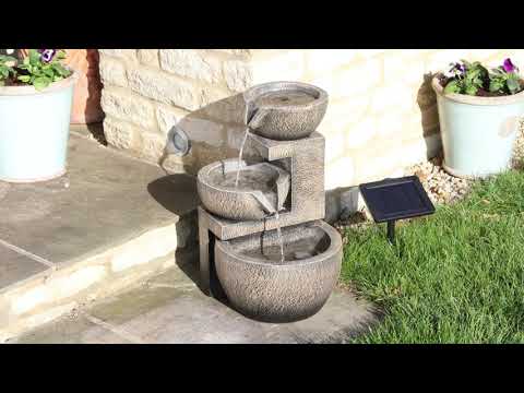 Smart Garden - Genoa Cascade Solar Powered Water Feature / Fountain