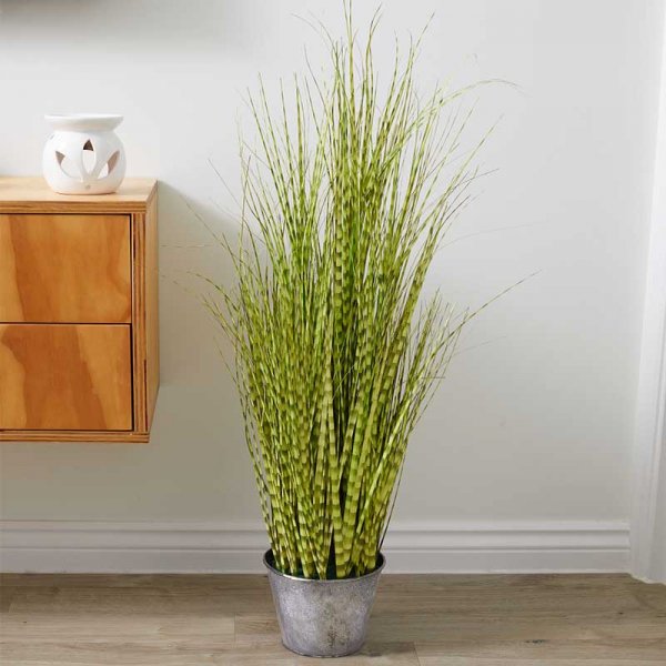 Faux Houseplant Zebra Grass