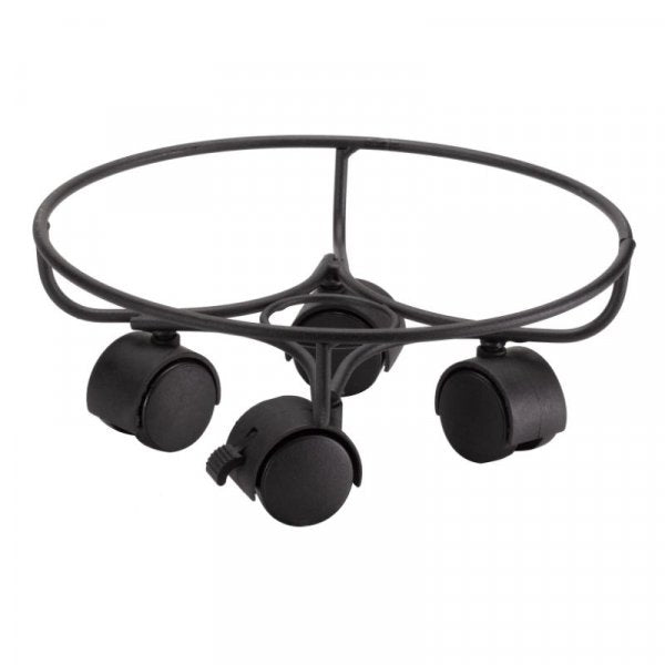 Elegance Pot Caddy on Wheels Black