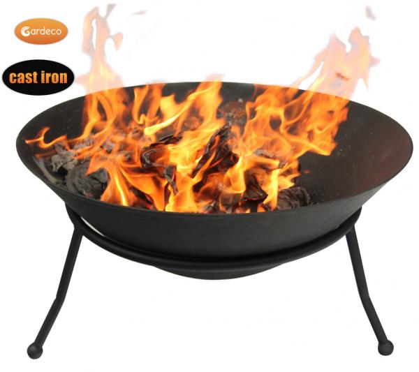 Gardeco Emrys Large Cast Iron Fire Pit / Bowl- 60cm