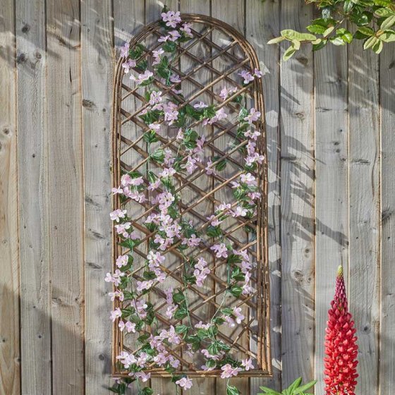 Heavy Duty Framed Willow Trellis Round 1.2x0.45m