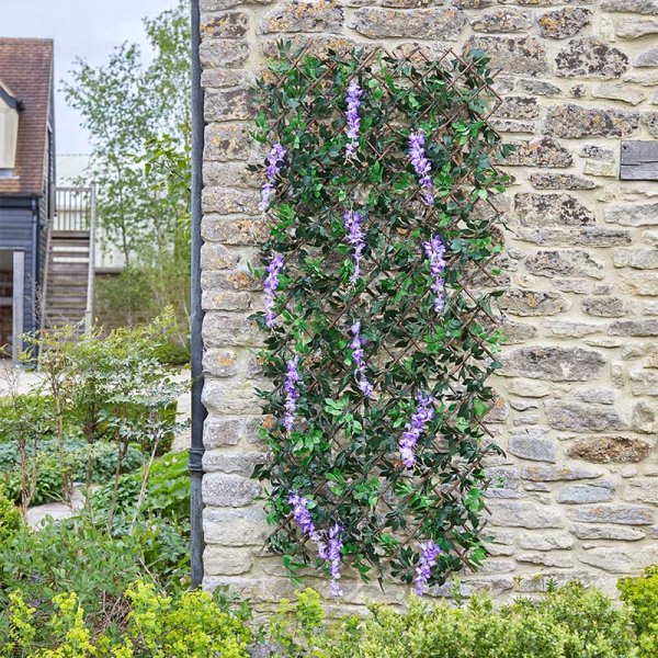 Smart Garden - Wisteria Artificial Faux Decor Expanding Willow Trellis