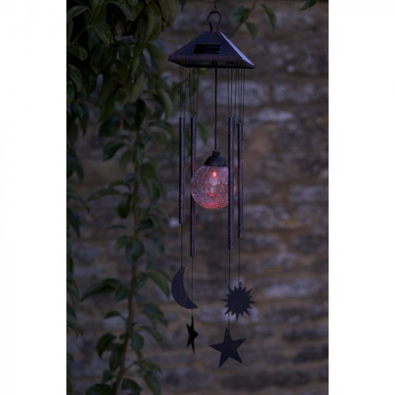 Sun Light up Colour Changing Solar Wind Chime