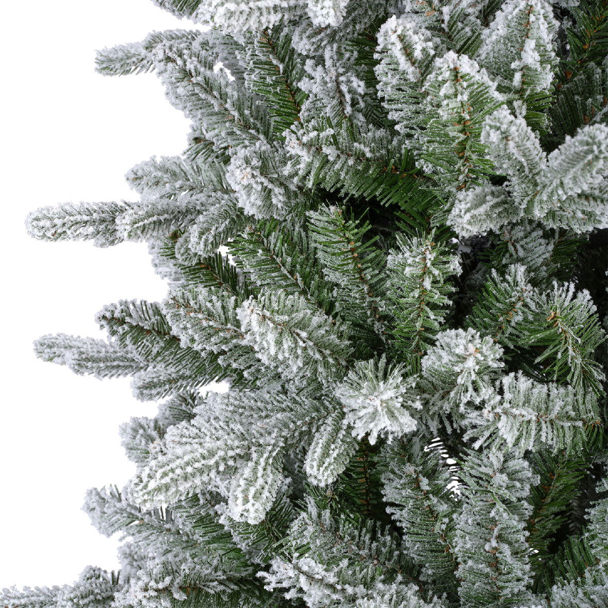 Everlands Frosted Killington Fir Slim Artificial Christmas Tree ...