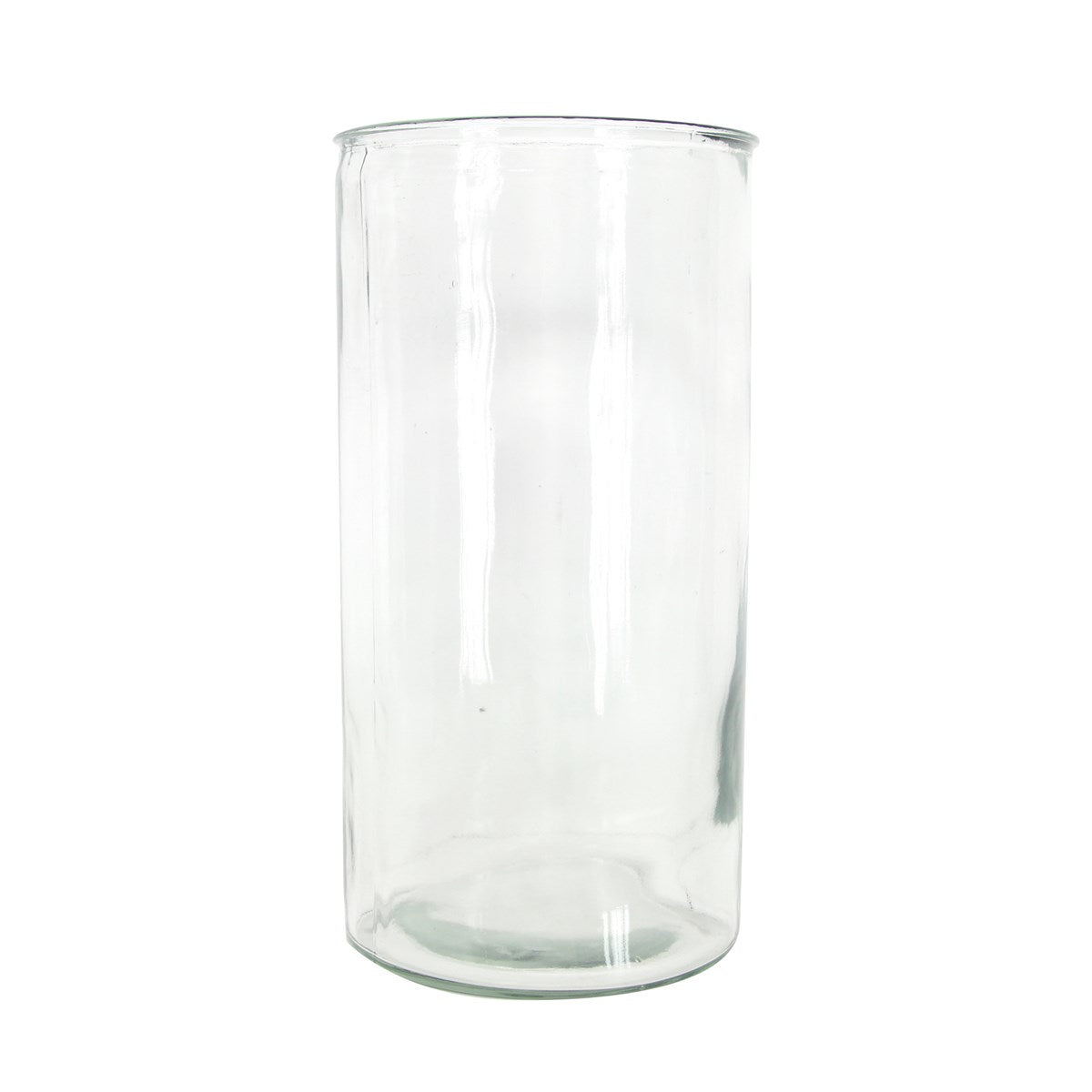 Clear Glass Small Straight Vase