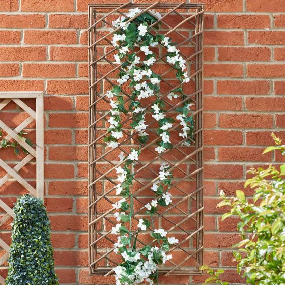 Heavy Duty Framed Expanding Willow Trellis Square 1.2 x 0.45m