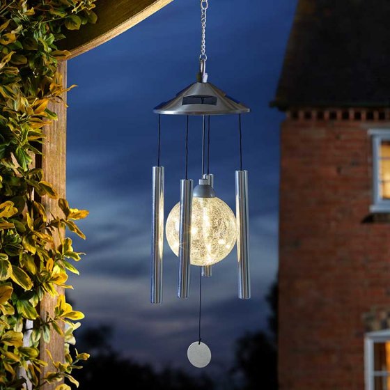 Orbis Solar Wind Chime LED light up Solar