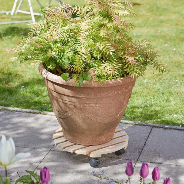 Wooden Pot Caddy - 38cm