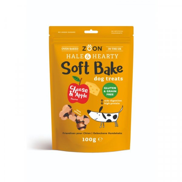 Soft Bake - Cheese & Apple Gluten & Grain Free Dog Treats - 100g