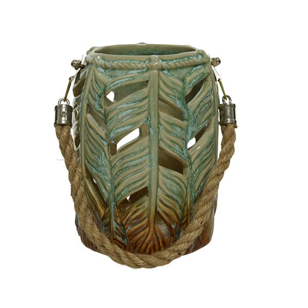 Beautiful Porcelain Lantern with Leaf Design