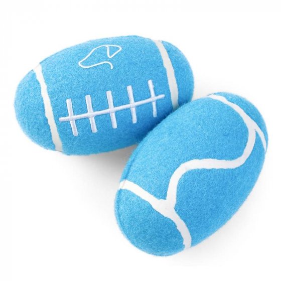 Squeaky Pooch Mini Rugby Ball Dog Toy