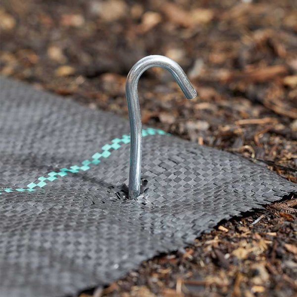 23cm Galvanised Ground Hooks - Pack of 10