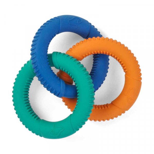 Zoon Rubber Dog Toy Tri- Links