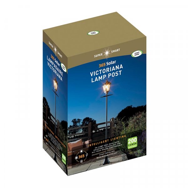 Smart Solar - Super Bright Solar Powered Victoriana 365 Lamp Post- 2m ...