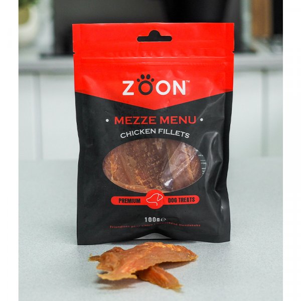 Mezze Menu Premium Chicken Fillets Dog Treats- 100g
