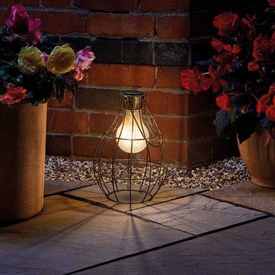 Eureka! Retro LED Lantern- Solar Powered 32cm